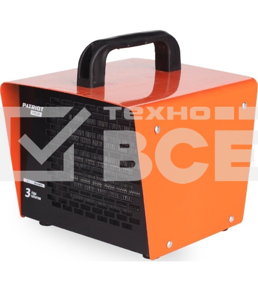 Калорифер PATRIOT PT-Q 2S 2кВт 220В терморегулятор PTC шнур с евровилкой