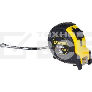 Рулетка Stayer MASTER 5м / 19мм в ударостойком обрезиненном корпусе 34025-05_z01