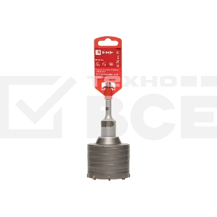 Коронка буровая по бетону с оснасткой TCT-72 М22 SDS-plus Master EKF tct-72-m22