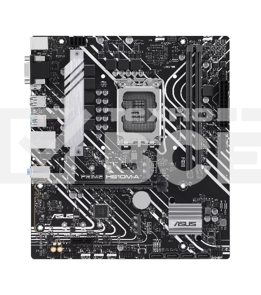 Материнская плата ASUS PRIME H610M-A-CSM, LGA 1700, Intel H610, 2xDDR5, 4xSATA, 2xM.2 PCIe 3.0 (x2, x4), 1xPCIe 4.0 x16, 1xPCIe x1, 1xHDMI, 1xDP, 1xVGA, 2xUSB-A 3.2 Gen 2, 4xUSB-A 2.0, 1x 1Gb LAN, 3x3.5 мм, 7.1, mATX