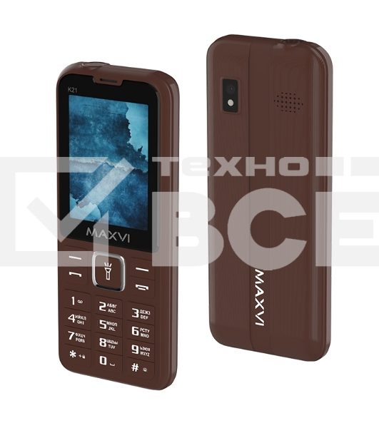 Мобильный телефон Maxvi K21 шоколадный