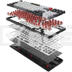 Клавиатура A4Tech Bloody WS98 механическая беспроводная USB черный/серый (WS98), фото2