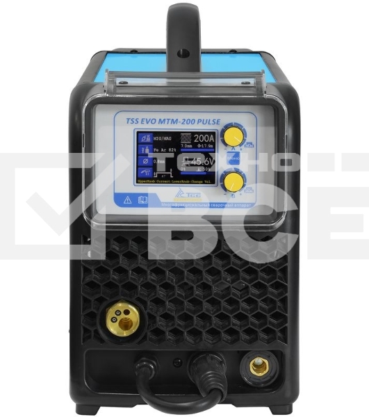 Сварочный полуавтомат ТСС EVO MTM-200 PULSE, инвертор MMA/TIG/MIG 5.04кВт