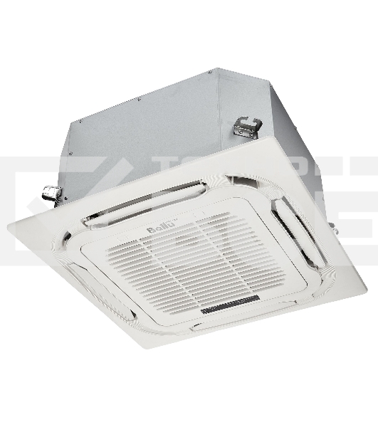 Блок внутренний сплит-системы кассетного типа Ballu Machine BLC_C/in-12HN1_21Y (compact) 12000 BTU, 35 м², 46 дБ, охлаждение, обогрев, осушение, белый
