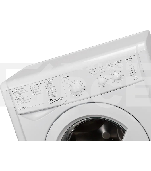 Стиральная машина Indesit IWSC 6105 белый, загрузка фронтальная 6 кг, 1000 об/мин., класс: А