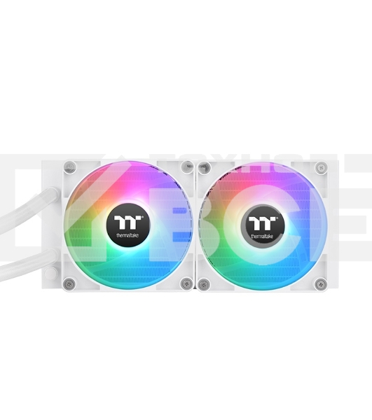 Система водяного охлаждения Thermaltake TH240 V2 Ultra Snow ARGB Soc-AM5/AM4/1200/1700/1851 белый 4-pin 25.8dB Al+Cu LCD Ret (CL-W404-PL12SW-A)