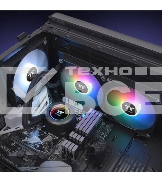Система водяного охлаждения Thermaltake TH280 V2 ARGB Soc-AM5/AM4/1200/1700/1851 черный 4-pin 34.7dB Al+Cu Ret (CL-W375-PL14SW-A)