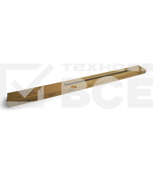 Светильник светодиодный FERON AL4030 ДПО-42вт 4000К 3360Лм линейный рассеиватель матовый в стальном корпусе черный