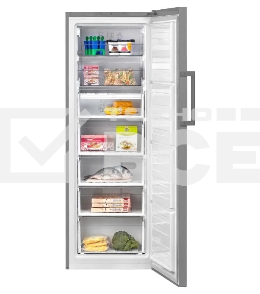 Морозильная камера Beko RFSK266T01S, серебристый, 266л, 4 ящика