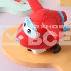 Точилка для карандашей механическая Deli EH517 Super Wings 1 отверстие пластик красный коробка (упак.:1шт), фото3