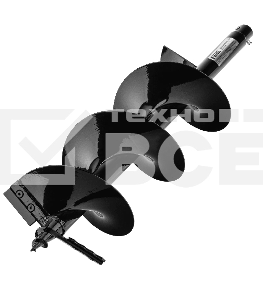 Шнек для грунта Denzel ER-200, диаметр 200 мм, длина 800 мм, соединение 20 мм, съемный нож