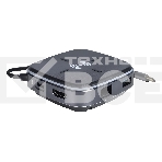 Многофункциональная док-станция Intrend ITACS-9W Type-C с беспроводной зарядкой 3 встроенных высокоскоростных USB 3.0, встроенный высокоскоростной TF и SD карт ридер, разъем RJ-45 для подключения к локальной сети HDMI 4K/30Hz, 60W Power Delivery порт,, фото 1