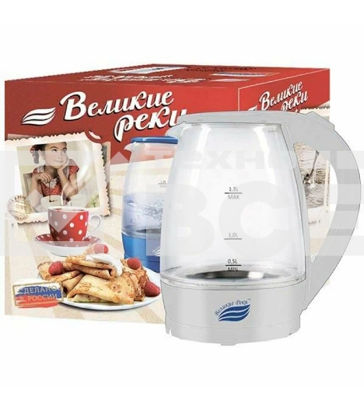 Чайник электрический Великие Реки Дон-1 белый