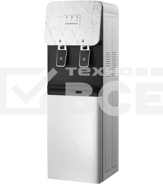 Кулер для воды Starwind SW-1003FW, верхняя загрузка, нагрев 95 °С, без охлаждения, белый