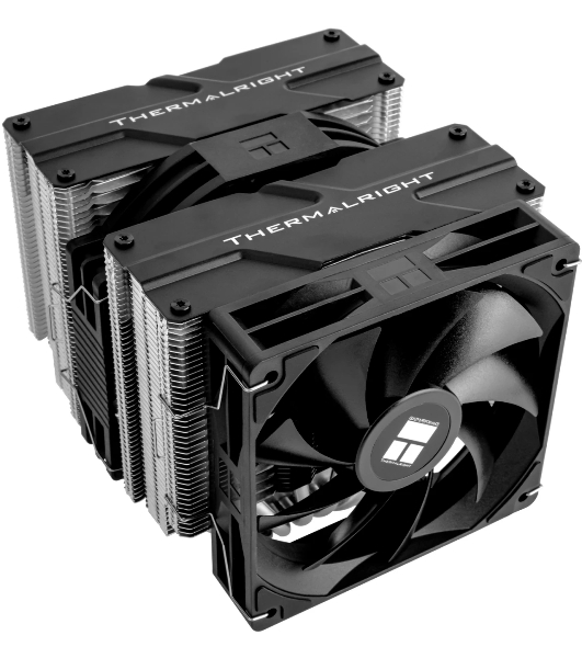 Устройство охлаждения (кулер) Thermalright Peerless Assassin 140 SE Soc-AM5/AM4/1200/1700/1851 черный 4-pin 19-25.6dB Al+Cu 1000gr Ret (PA140-SE)