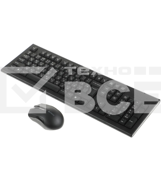 Клавиатура + мышь A4Tech 3000NS клав:черный мышь:черный USB беспроводная Multimedia