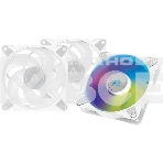 Комплект вентиляторов для корпуса Arctic P12 PWM PST A-RGB (3 шт.) белый, 120 мм, 2000 об/мин, 22.5 дБ, 4 pin, фото 1