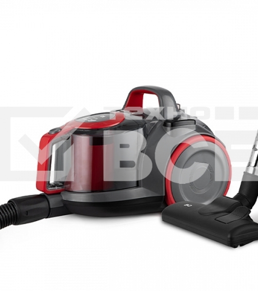 Пылесос BQ VC1809C красный, 380/1800 Вт, уборка сухая, пылесборник контейнер 2.5 л