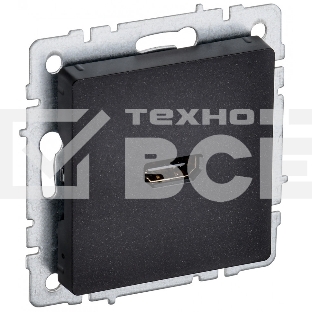 Розетка HDMI IEK BRITE РHDMI-0-БрЧ черный