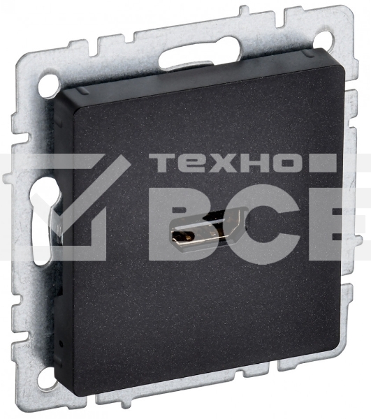 Розетка HDMI IEK BRITE РHDMI-0-БрЧ черный
