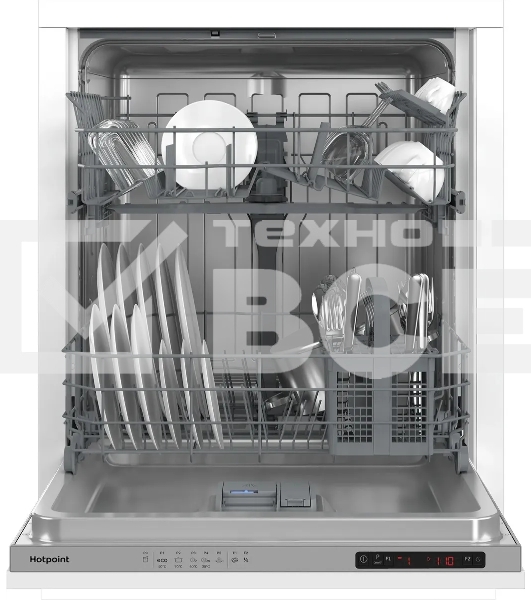 Встраиваемая посудомоечная машина Hotpoint HI 4C39, серебристый, 59.8 см, 13 компл., 49 дБ, класс A++