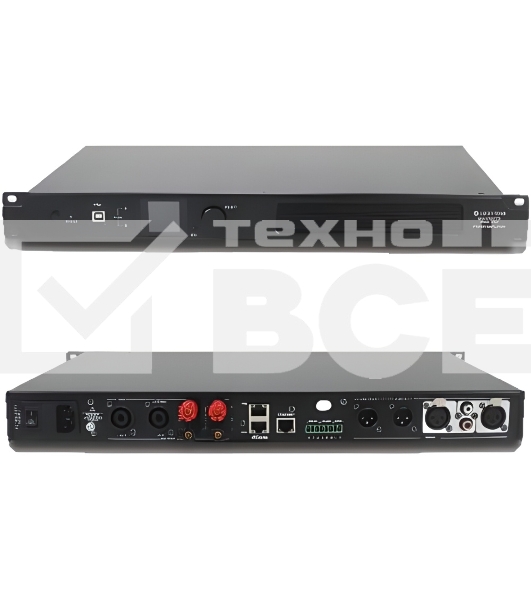 Усилитель INTREND [ITAMP-1000TD] двухканальный, 2x500W/4Ом, 2x300W/8Ом, мостовой режим: 1x1000W/8Ом, 1x1000W/100V, 1x600W/70V, поддержка Dante, встроенный DSP