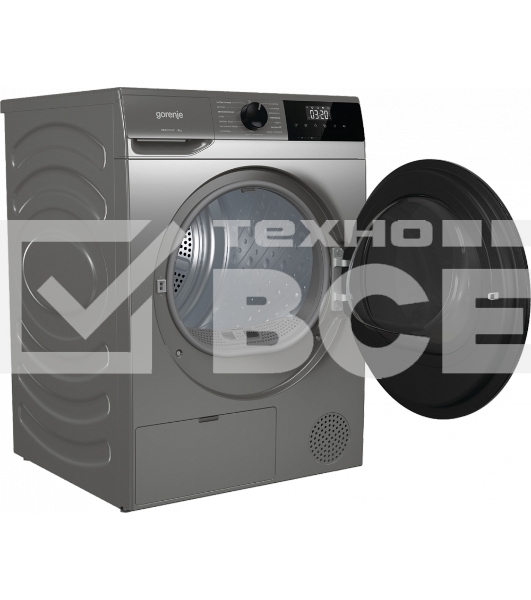 Сушильная машина Gorenje D2HNA92/C серый, 9 кг, сушка - конденсационная, программ - 15, 59.5 x 84.5 x 66 см