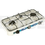 Газовая плитка Centek CT-1522 белый 3 конфорки, КРЫШКА, сменные форсунки баллон/магистраль, фото5