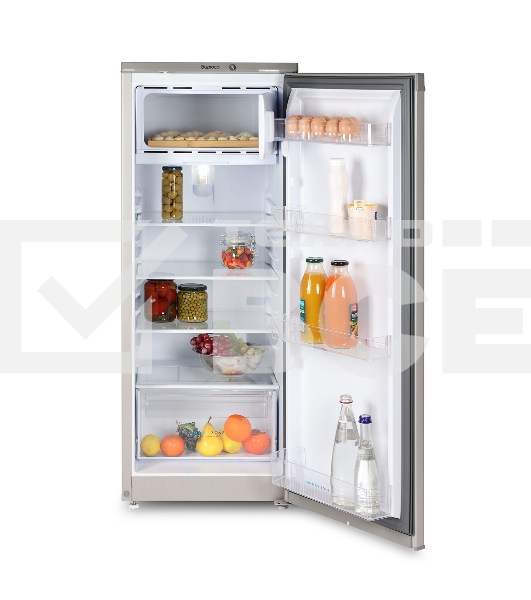 Холодильник Бирюса M410 металлик однокамерный 153/27л морозилка сверху