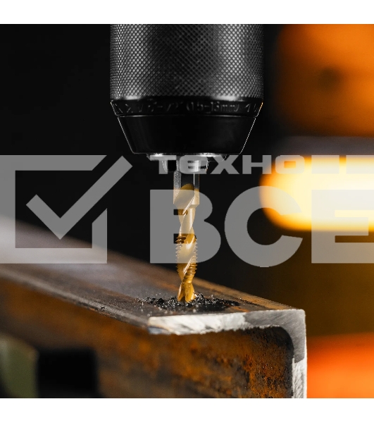 Сверло-метчик Denzel М6 х 1,0 мм, Р6М5