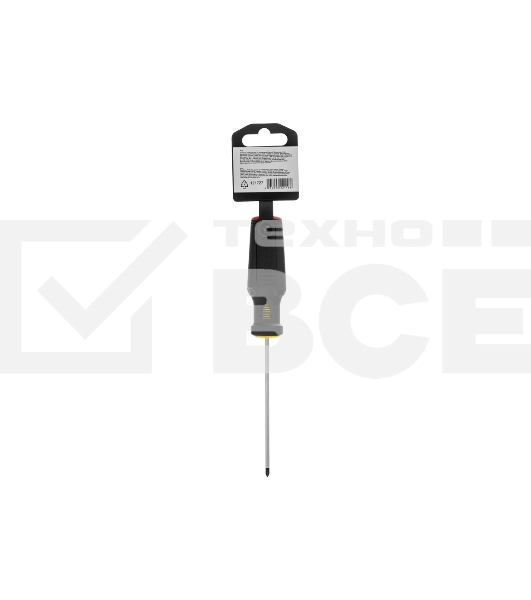 Отвертка Denzel PH0х100 мм, S2, 3к рукоятка