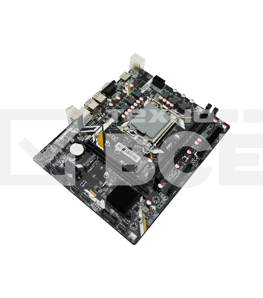 Материнская плата CBR H610M Chipset H610, Socket 1700, 2хDDR4, mATX, VGA+HDMI, 1хPCIEx16,2хPCIEx1,1хM.2(PCIe NVMe Gen3 x4), 3хSATA3, 2хUSB2.0 + 2хUSB3.0, LAN 1Gb