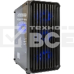 Компьютерный корпус Minitower mATX Eurocase 00-01003411 M205 4ARGb черный без БП закаленное стекло USB 3.0, фото5