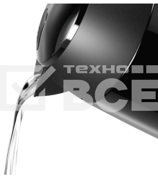 Чайник электрический Bosch TWK3P423 1.7 л, 2400 Вт, черный (корпус: нержавеющая сталь)