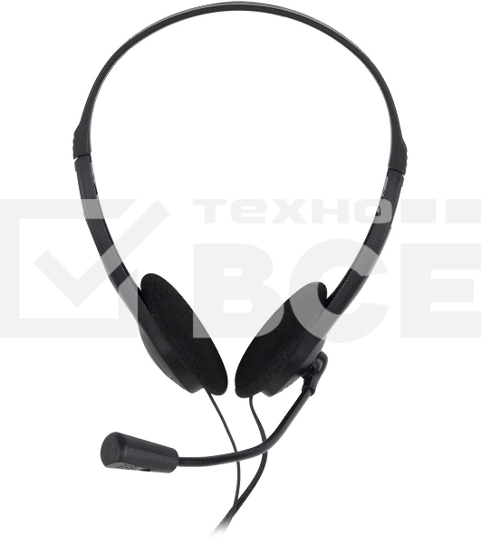 Гарнитура проводная Oklick HS-M143VB черный 1.8м накладные оголовье
