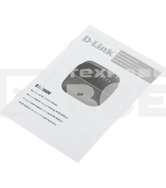 Роутер беспроводной D-Link DSL-2640U/R1A ADSL2+ черный ANNEX А