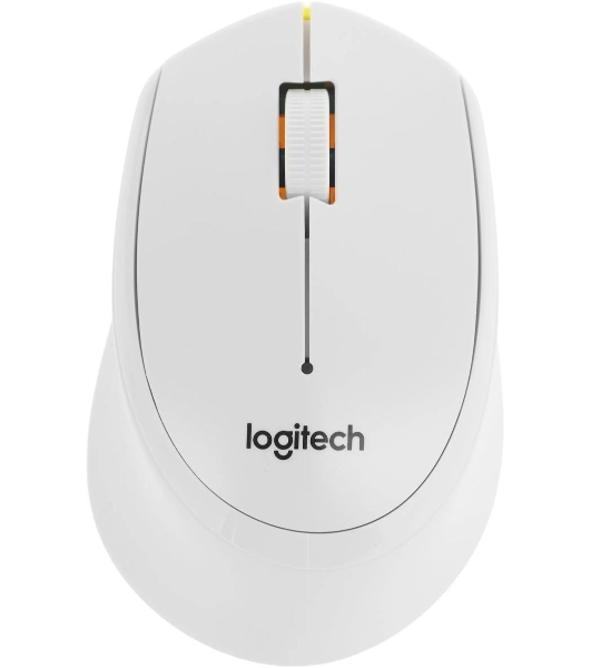 Мышь беспроводная Logitech M330 SILENT PLUS белый, 1000 dpi, радиоканал, USB, кнопки - 3