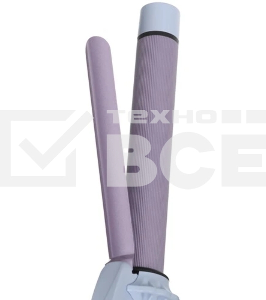 Щипцы для завивки волос Centek CT-2096 белый/сиреневый, 25 мм, 210 °C, 5 режимов