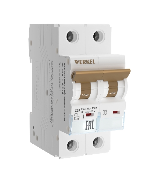 Автоматический выключатель Werkel 2P  25 A  C  4,5 кА W902P254