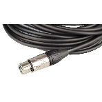 Кабель микрофонный FORCE FMC-05/10XLR (M) - XLR (F), высококачественный балансный, малошумящий с проводниками из безкислородной меди OFC, диаметр 6 мм, профессиональные металлические разъемы, длина 10 м, цвет черный, фото2