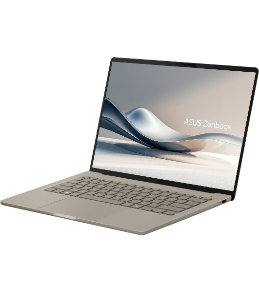 Ноутбук Asus Zenbook A14 UX3407QA-QD556W/14'/OLED/Qualcomm Snapdragon X X1-26-100/16Gb/512Gb SSD/Qualcomm Adreno/Windows 11 Home/бежевый/0.98kg