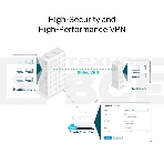 VPN-маршрутизатор TP-Link ER706W Omada с гигабитными портами и поддержкой Wi-Fi AX3000, 1 гиг. SFP WAN/LAN, 1 гиг. RJ45 WAN, 4 гиг. RJ45 WAN/LAN, USB 3.0, до 574 М/с на 2,4 ГГц + до 2402 М/с, фото9