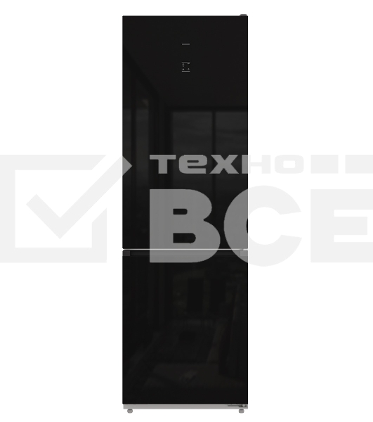 Холодильник LEX LKB185BLGIDMax черный двухкамерный 267/142л морозилка снизу, No Frost