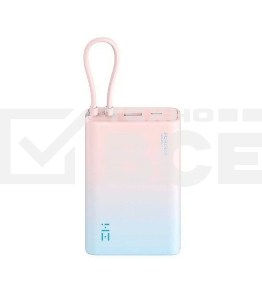 Внешний аккумулятор ZMI 10000mAh Powerbank with build-in Charging Cable color P17 розовый