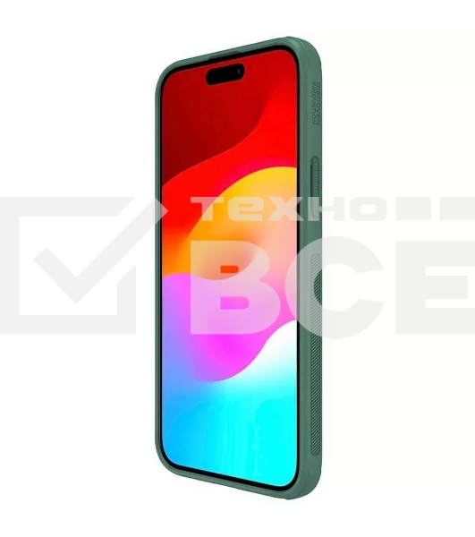 Чехол Super Frosted Shield Pro, темно-зеленый, (AP IP15 Plus)