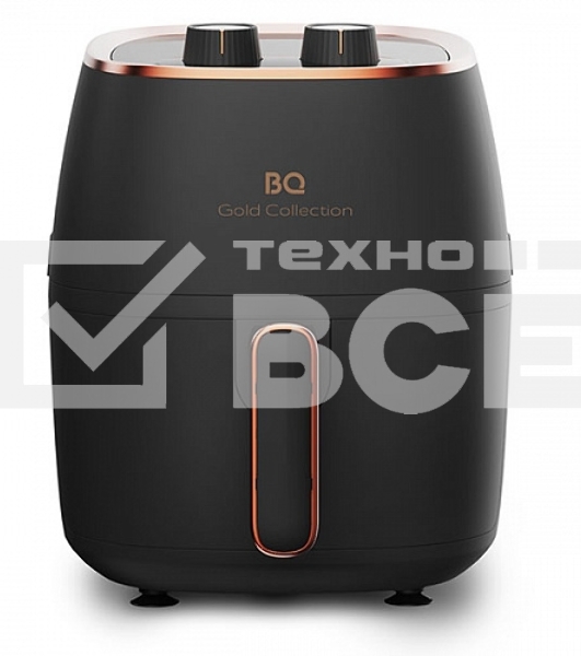 Аэрогриль BQ GR2000, 1500Вт, 4.5л черный/розовое золото