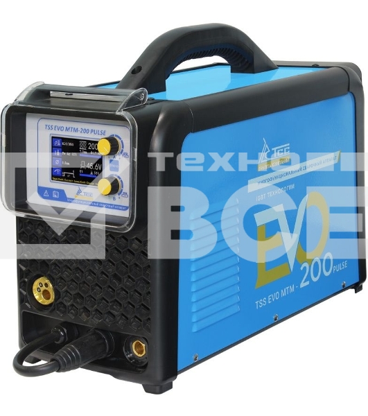 Сварочный полуавтомат ТСС EVO MTM-200 PULSE, инвертор MMA/TIG/MIG 5.04кВт