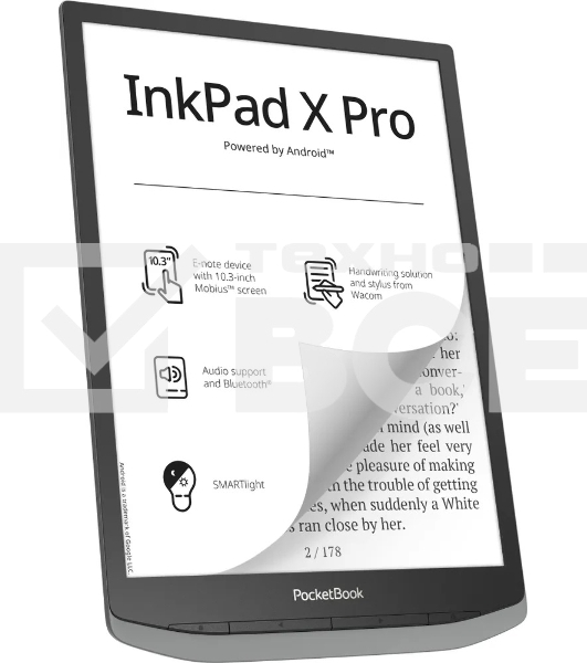Электронная книга PocketBook Inc Pad X Pro Mist серый (PB1040D-M-WW)