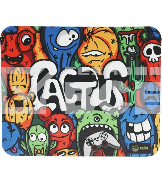 Коврик для мыши Cactus CS-MP-D03M Colorful Cacti 300x250x3мм