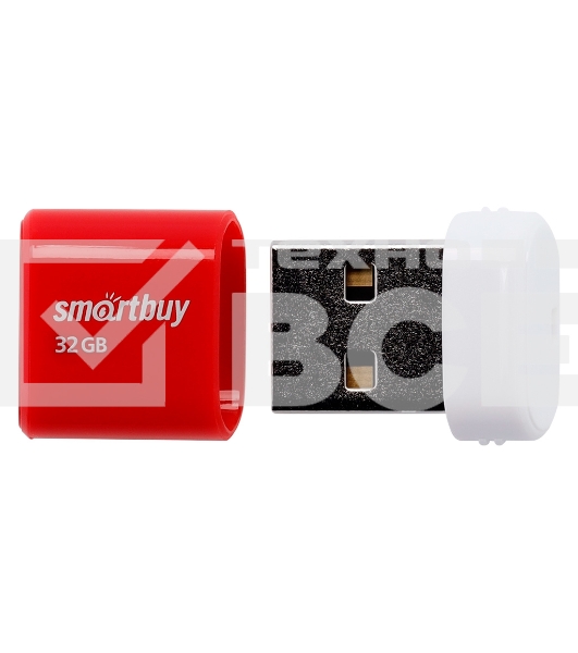 Флешка USB R/W Smartbuy LARA Red (SB32GbLARA-R), 32Gb, USB 2.0, R/W 25/15, красный